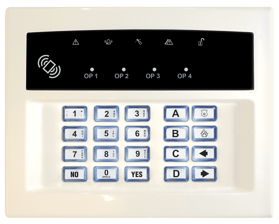 Pyronix Enforcer LEDRKP-WHITE-WE Wireless Arming Keypad (LEDRKP-WHITE-WE)