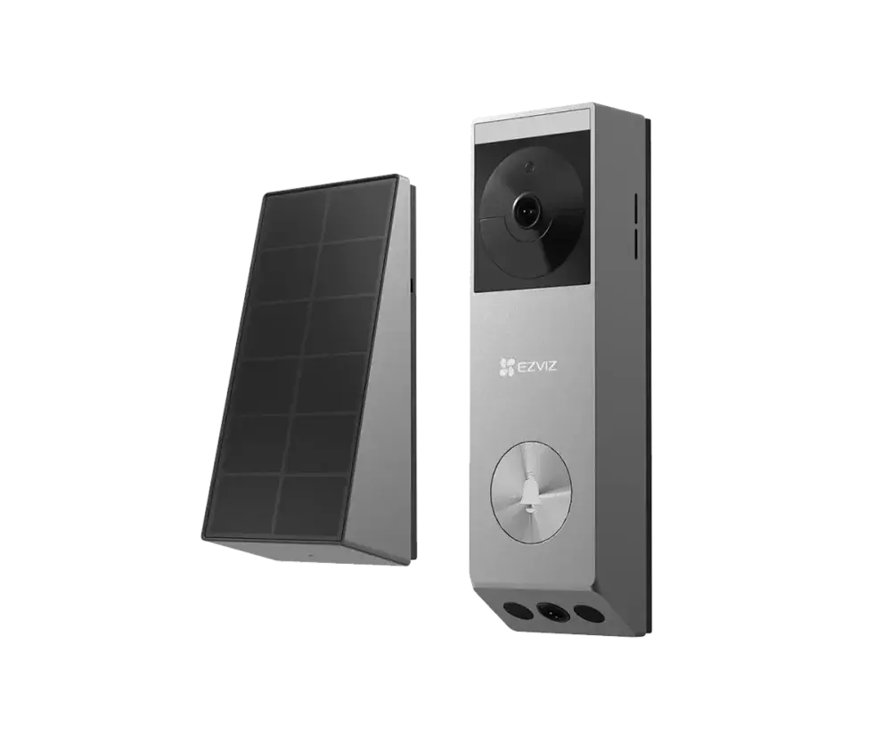 EZVIZ EP3X Pro 2K 3MP Smart Security Video Battery Doorbell with Solar Panel