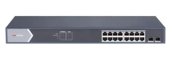Hikision DS-3E1518P-SI 16 Port Gigabit Smart POE Switch + 2 Fibre Uplinks (Offer)