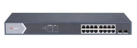 Hikision DS-3E1518P-SI 16 Port Gigabit Smart POE Switch + 2 Fibre Uplinks (Offer)