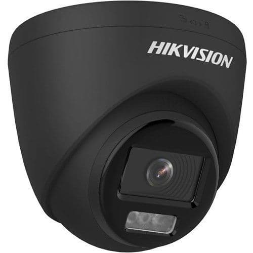 Hikvision 3K DS-2CE72KF0T-LFS Smart Hybrid ColorVu  Fixed Lens Turret Camera (Built-in Mic) - Black