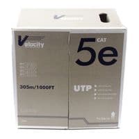 Internal Low-Smoke Cat5e U-UTP 24AWG 4 Pair LSZH Velocity - 107-0062 305m Cat5