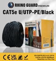 Rhino Guard CAT5E U/UTP-PE/BLACK 305M Black CAT5e UTP Cable (Offer)